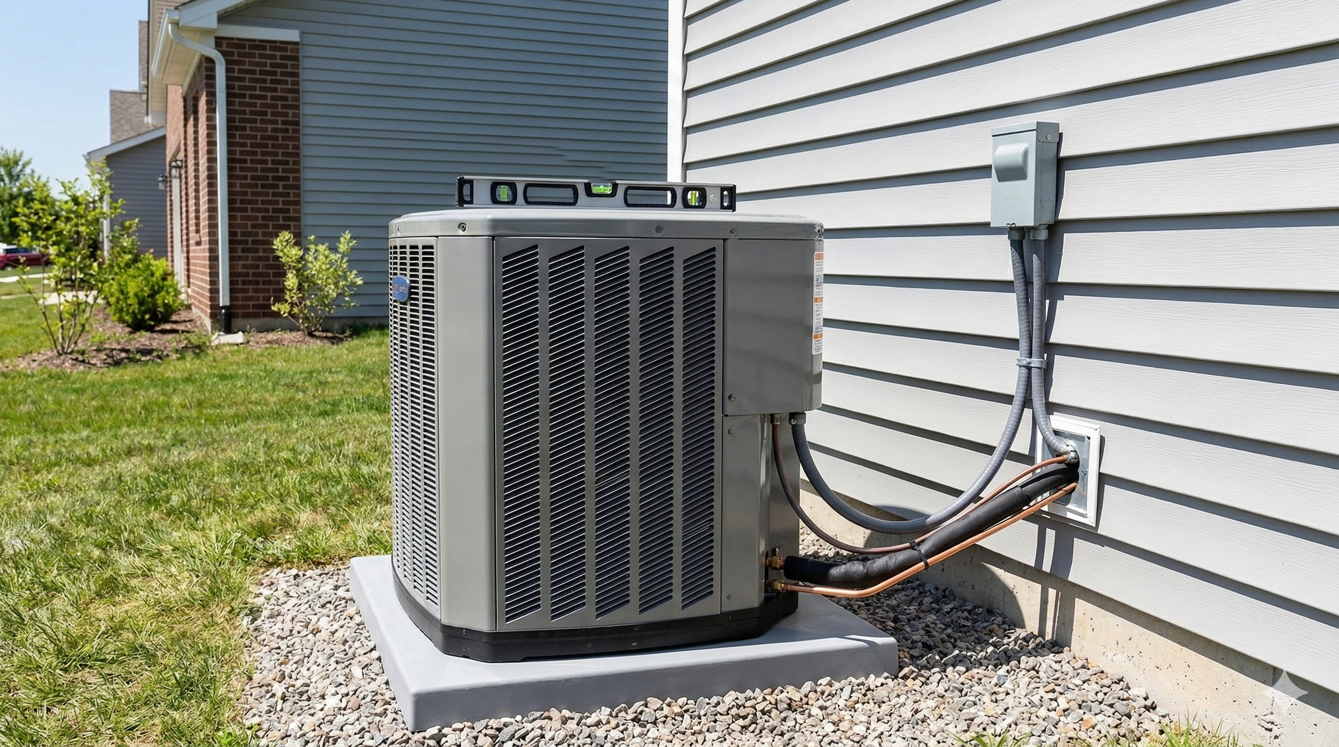 New AC Installation El Paso Professional air conditioning installation specialist setting up a new high-efficiency HVAC unit in El Paso